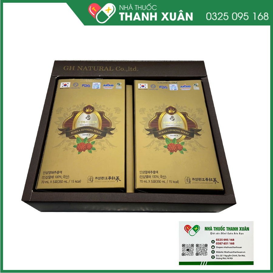 Chiết xuất quả Nhân Sâm N-GINSENG BERRY N EXTRACT giúp bồi bổ sức khỏe, hỗ trợ ngăn ngừa ung thư
