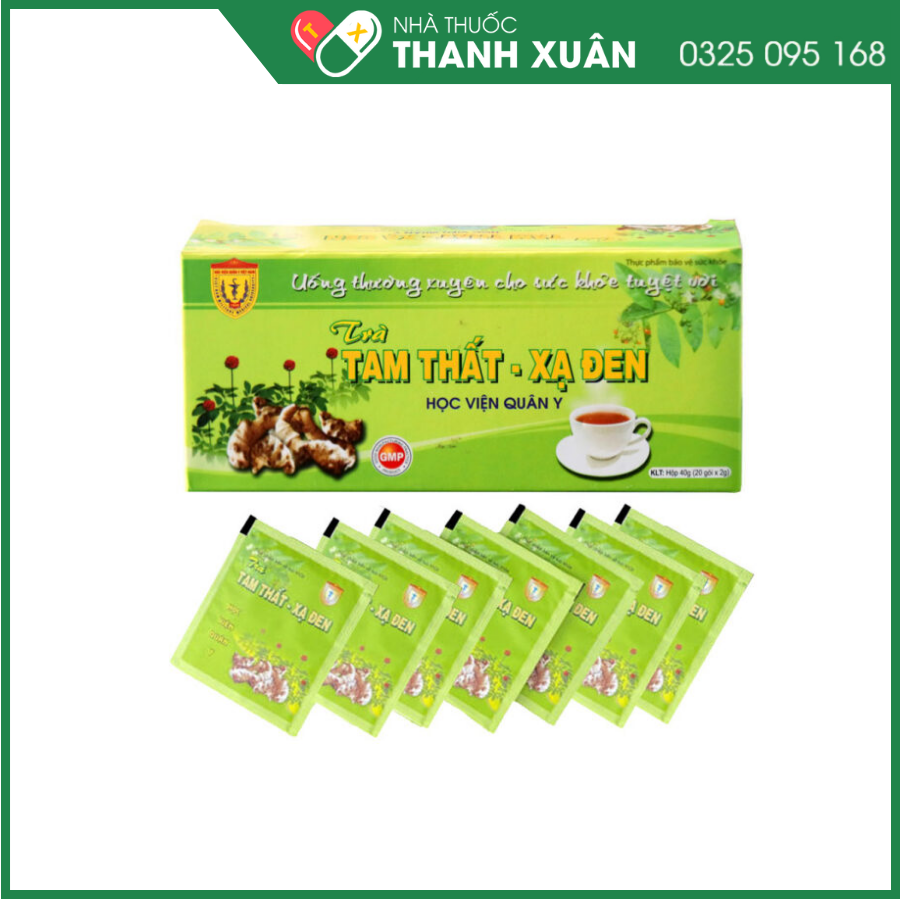 Trà Tam Thất Xạ Đen Học Viện Quân Y giúp nâng cao sức đề kháng