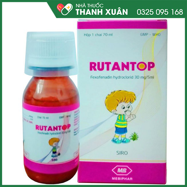 Rutantop hỗ trợ điều trị viêm mũi dị ứng, mày đay