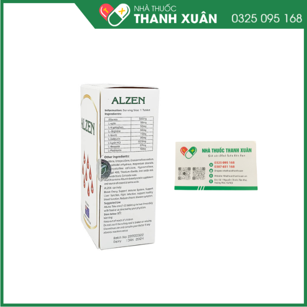 ALZEN bổ sung albumin cho cơ thể, phục hồi sức khỏe cho người ốm yếu