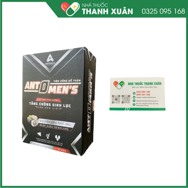 Viên uống bổ thận ANTOMEN'S  Hỗ trợ bổ thận, tráng dương, tăng cường sinh lực