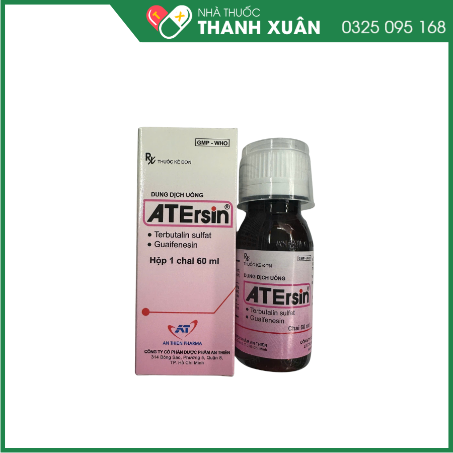 ATErsin điều trị giảm ho do hen phế quản, viêm phế quản