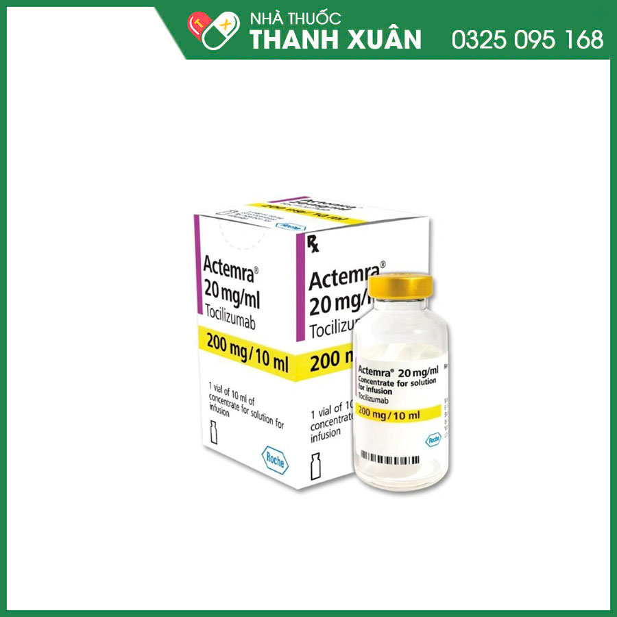 Actemra 200mg/10ml thuốc điều trị viêm khớp dạng thấp tiến triển từ trung bình - nặng ở bệnh nhân trưởng thành