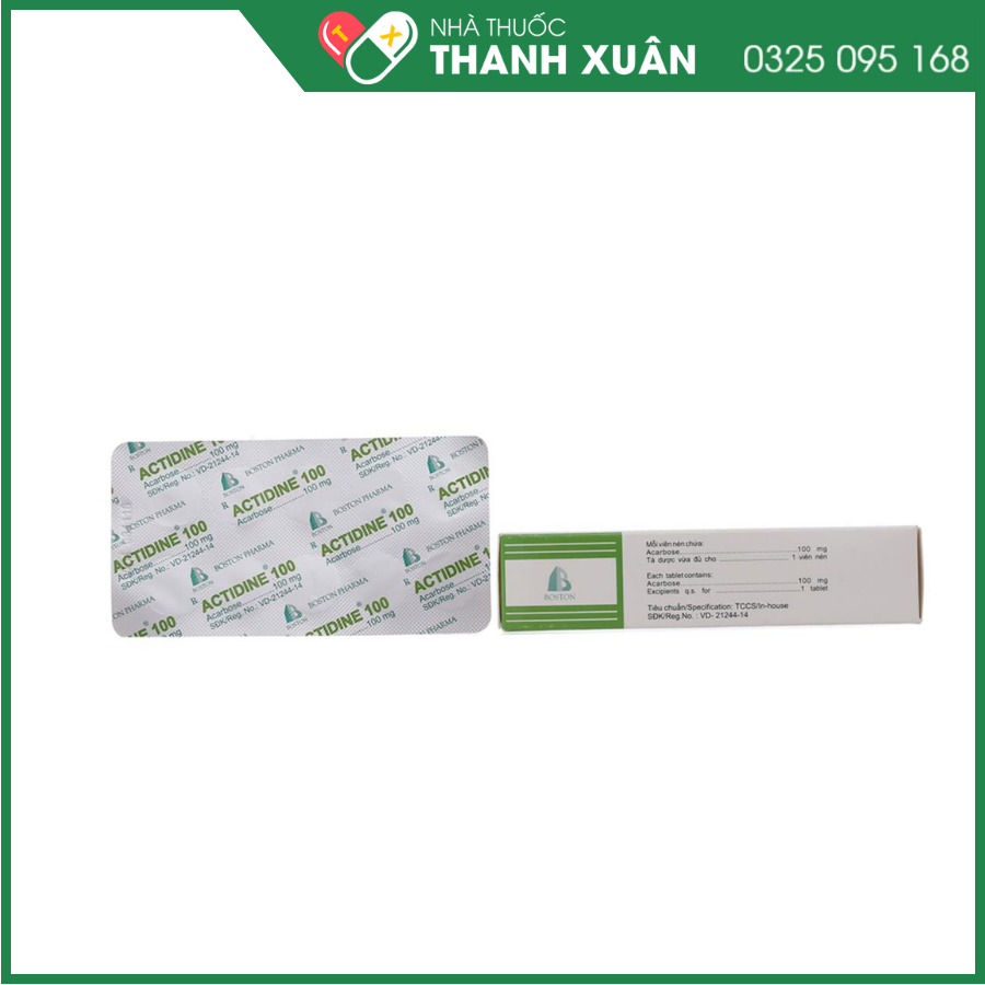 Actidine 100mg điều trị đái tháo đường tuýp 2