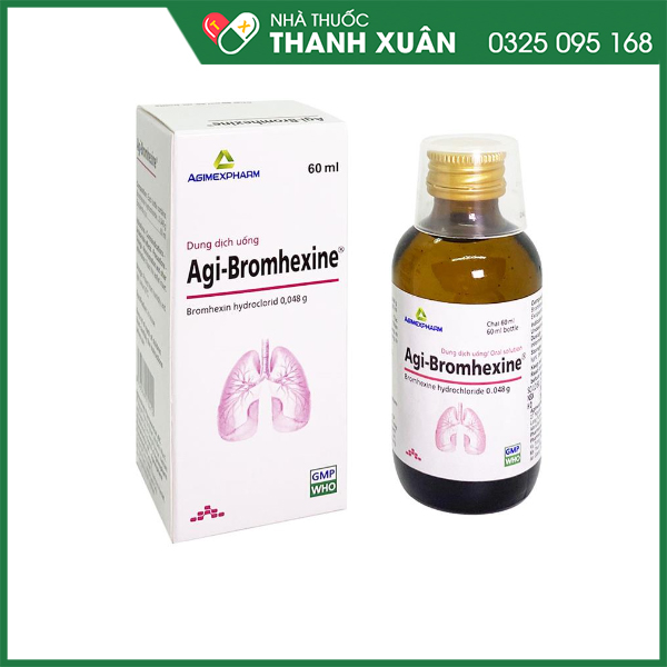 Agi-Bromhexine làm loãng đờm, tiêu nhầy