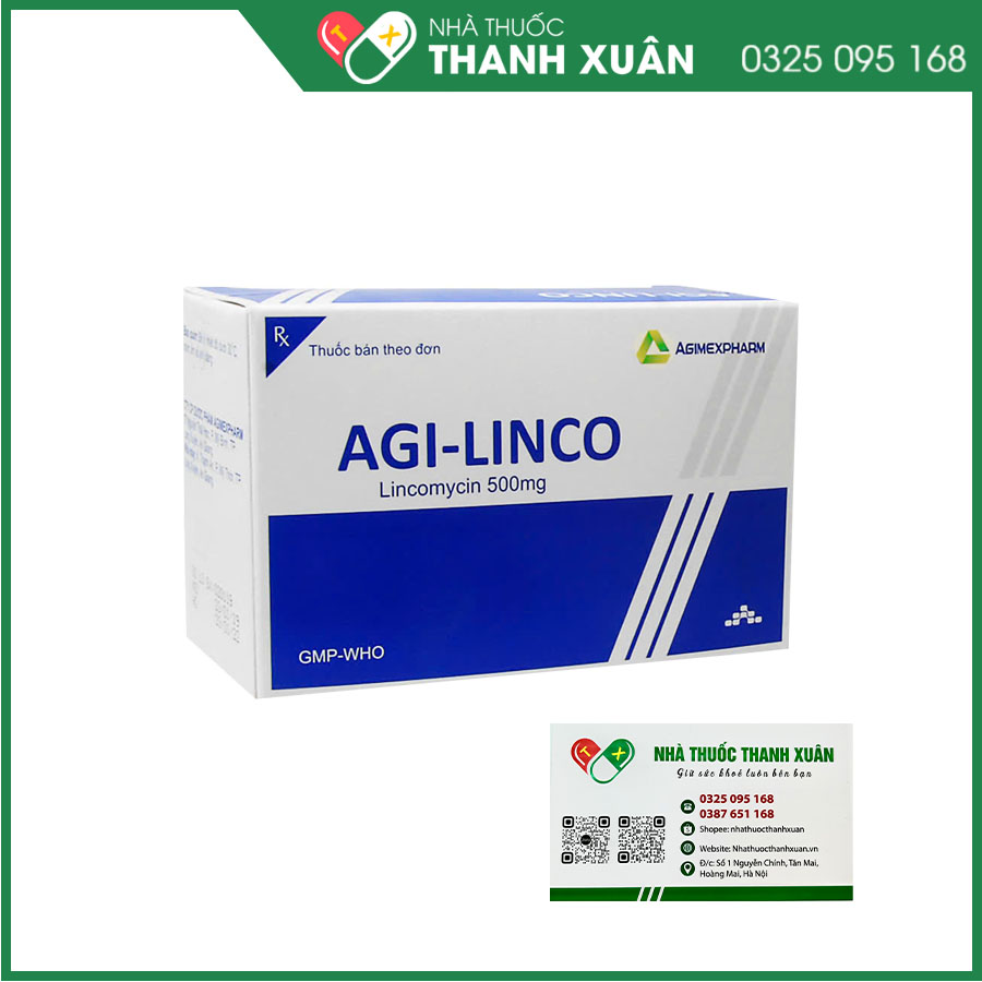 Thuốc Agi-Linco điều trị nhiễm khuẩn tai-mũi-họng, phế quản, mô mềm, nhiễm khuẩn huyết