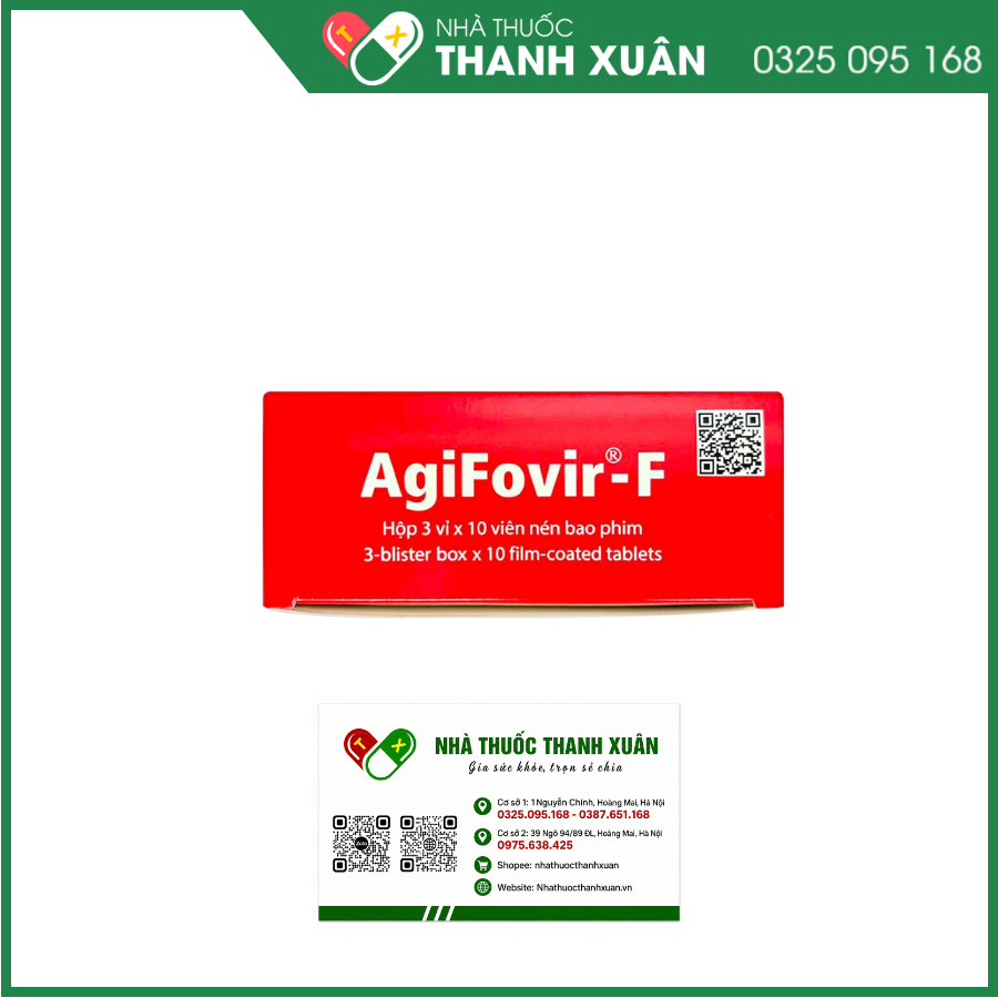 AgiFovir-F  hỗ trợ điều trị HIV-1