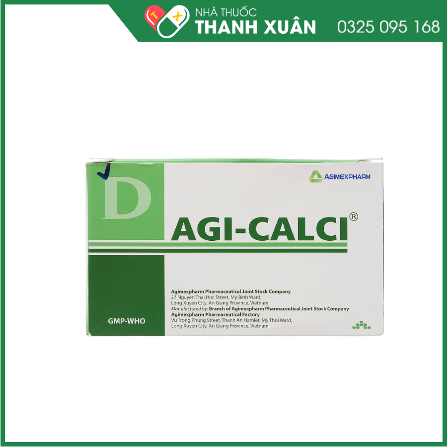 Agi-calci bổ sung calci, phòng và điều trị loãng xương