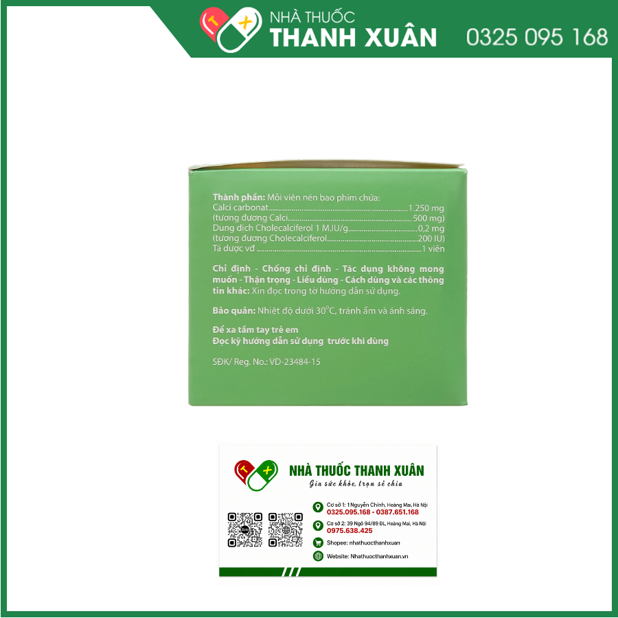 Agi-calci bổ sung calci, phòng và điều trị loãng xương