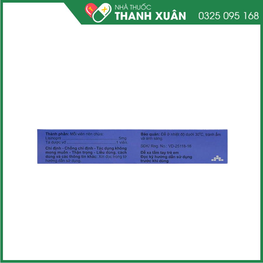 Thuốc Agimlisin 5mg giúp hạ huyết áp và điều trị suy tim