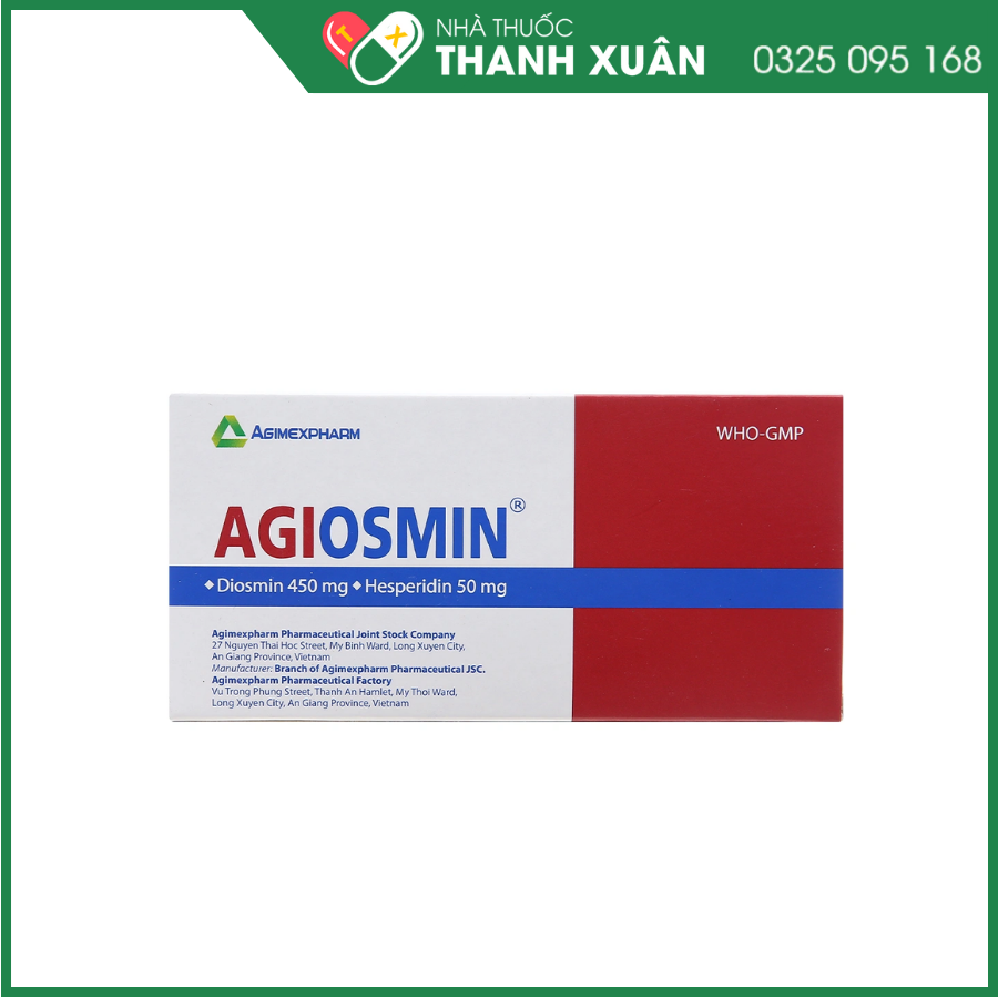 Agiosmin điều trị triệu chứng trong suy tĩnh mạch bạch huyết