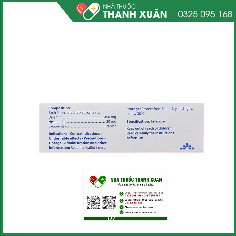 Agiosmin điều trị triệu chứng trong suy tĩnh mạch bạch huyết