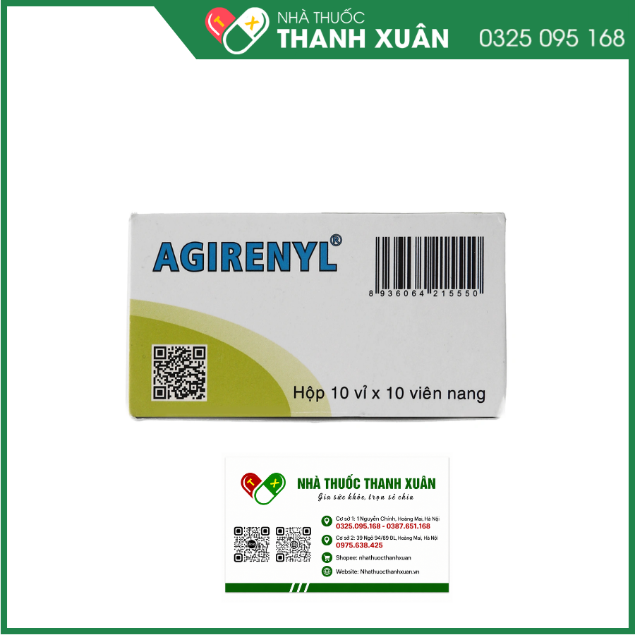 Agirenyl dự phòng và điều trị các triệu chứng thiếu vitamin A
