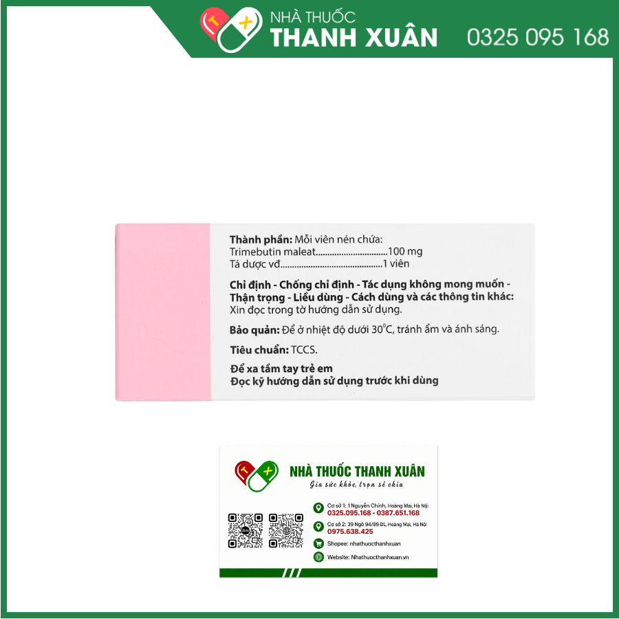 Agitritine 100 trị triệu chứng ruột kích thích