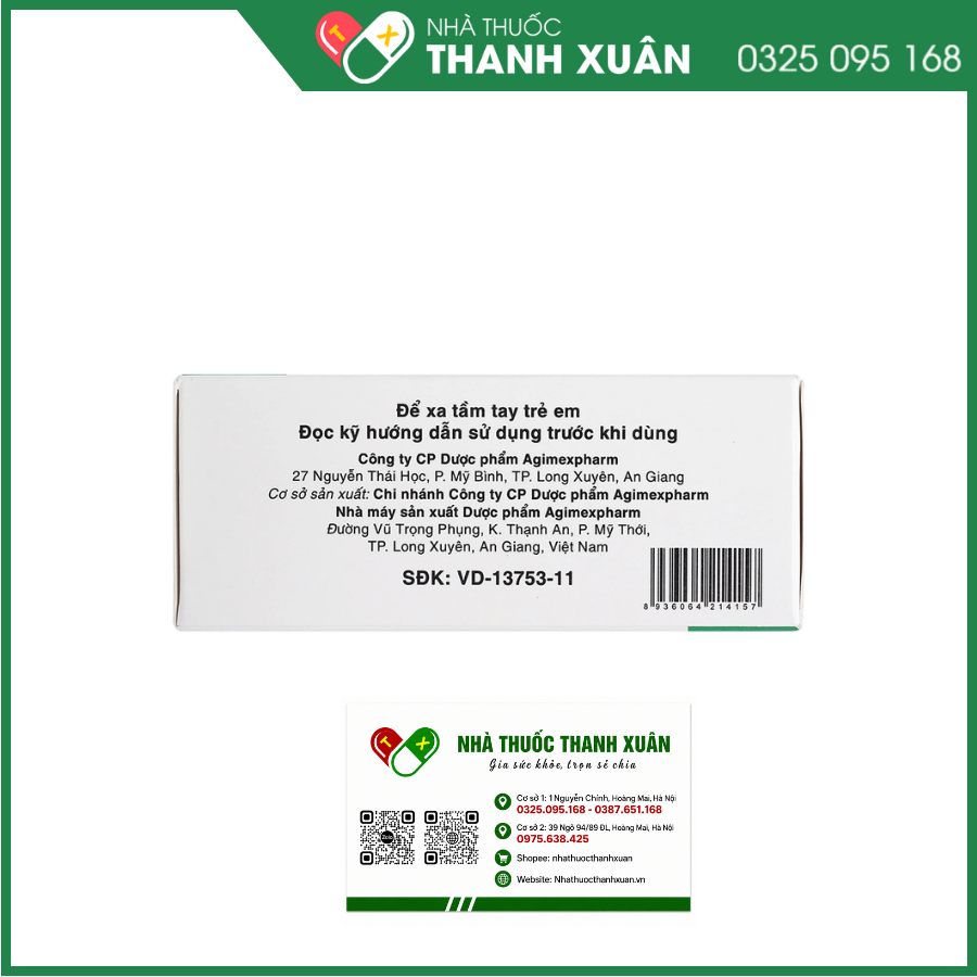 Agitritine 200mg trị triệu chứng ruột kích thích