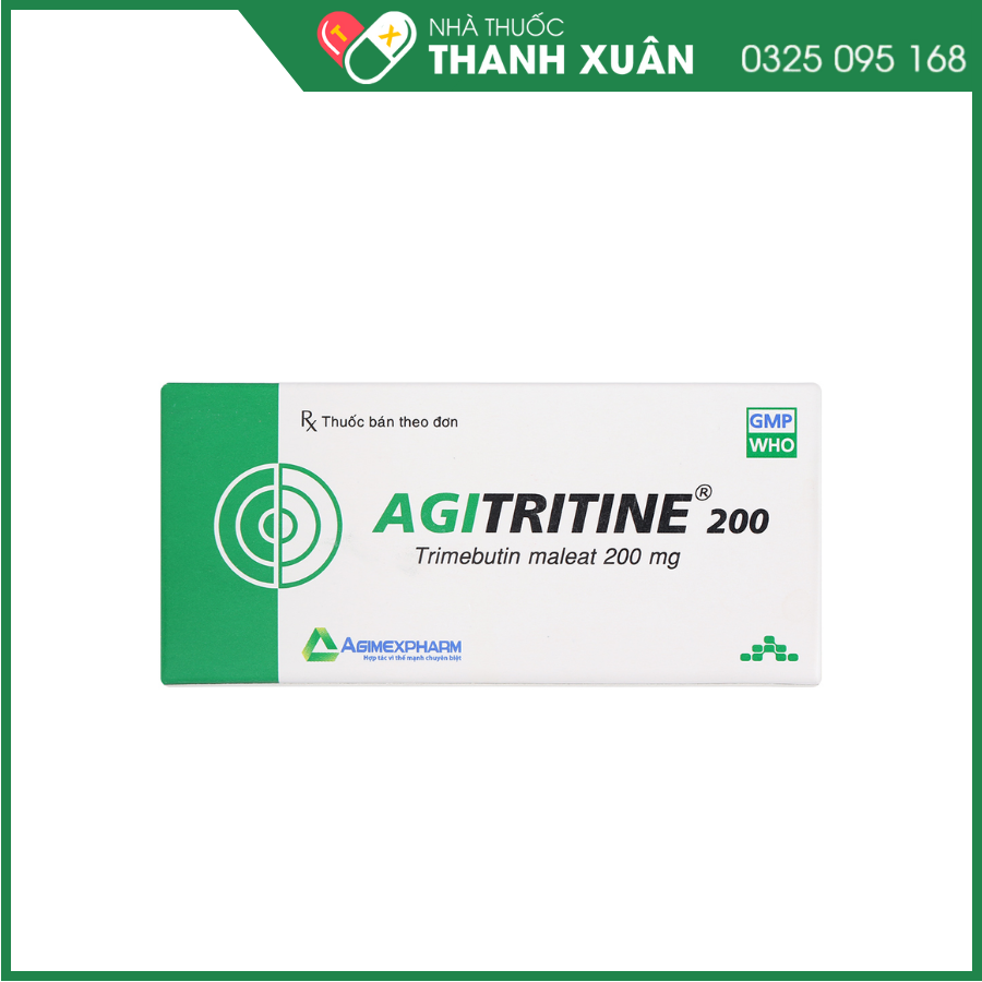 Agitritine 200mg trị triệu chứng ruột kích thích
