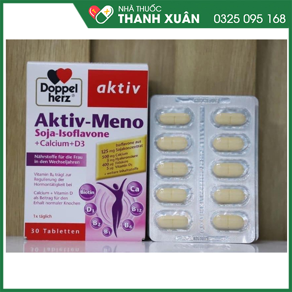 Viên uống Aktiv-Meno chống oxy hóa và giảm triệu chứng mãn kinh