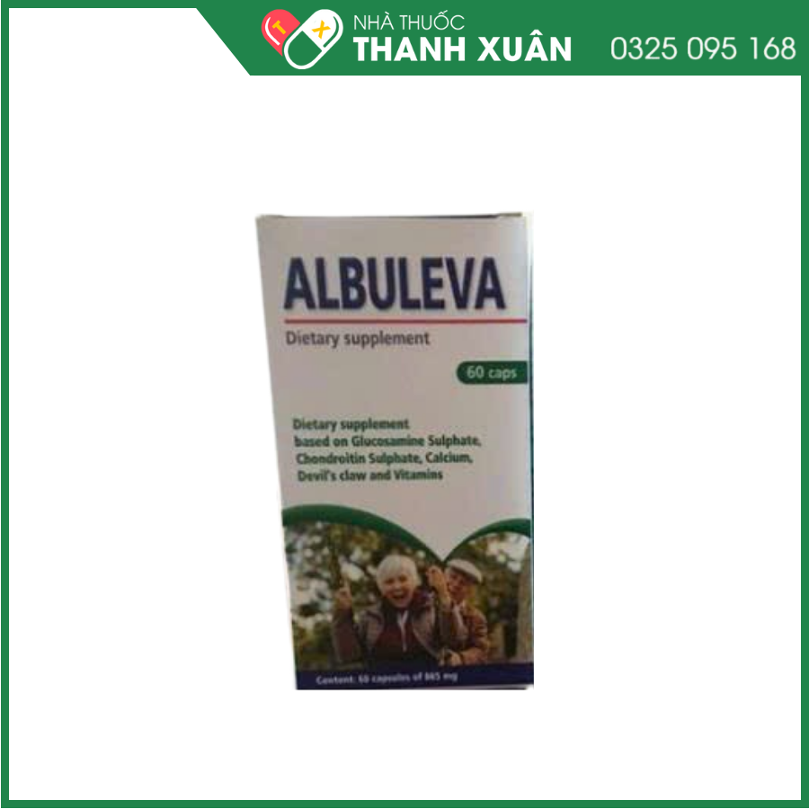 Albuleva - Hỗ trợ giảm đau nhức do viêm khớp,thoái hóa khớp