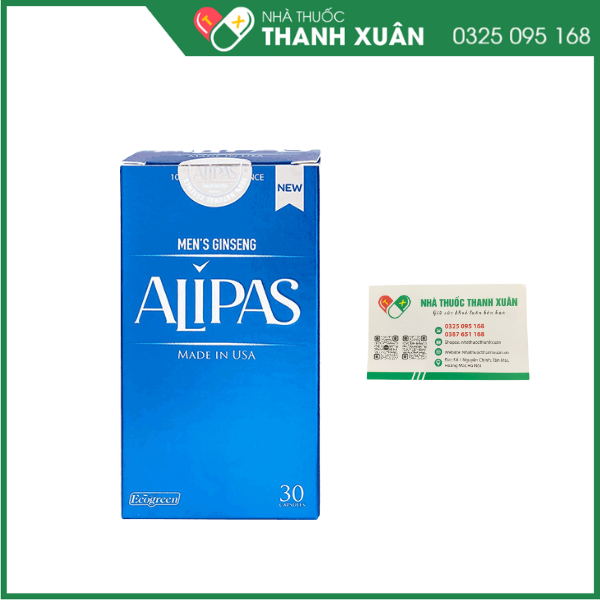 Viên uống Men’s Ginseng Alipas Ecogreen tăng cường sinh lực phái mạnh (30 viên)