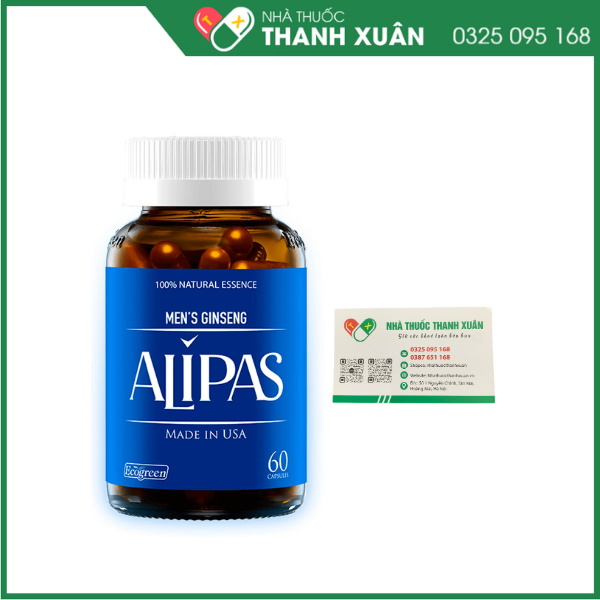 Viên uống Men’s Ginseng Alipas Ecogreen tăng cường sinh lực phái mạnh (30 viên)