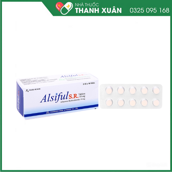 Alsiful S.R Tablets 10mg trị phì đại tuyến tiền liệt