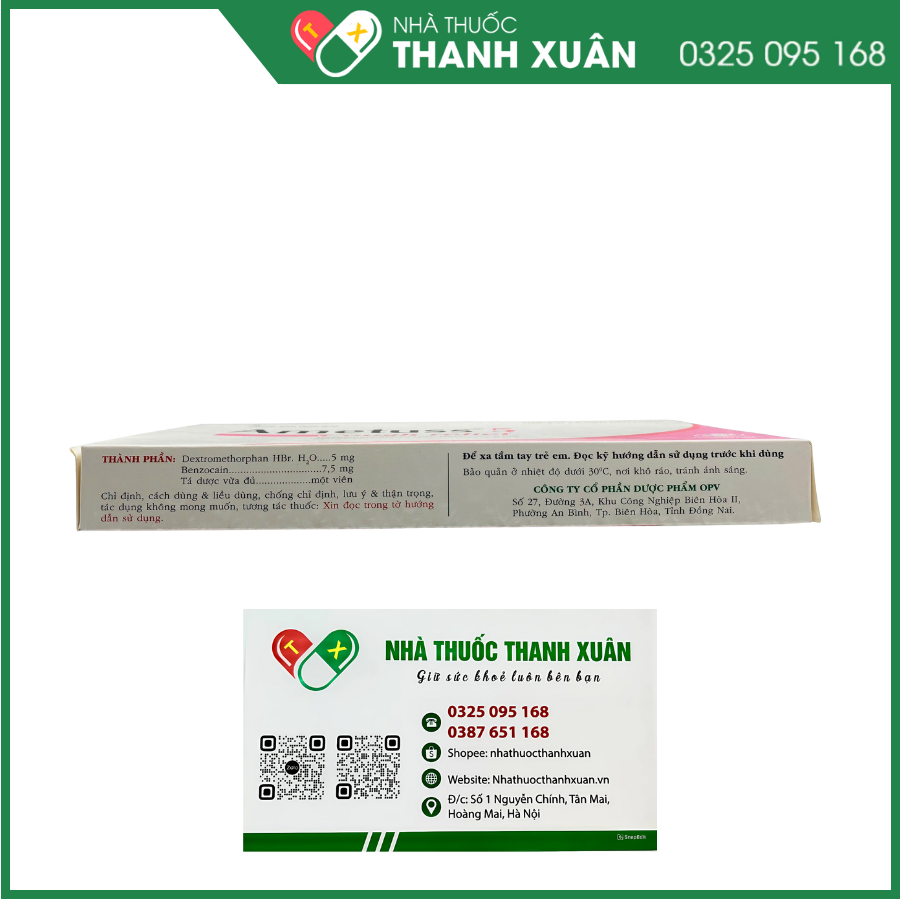 Ametuss 5 Cough Relief viên nén ngậm giảm ho