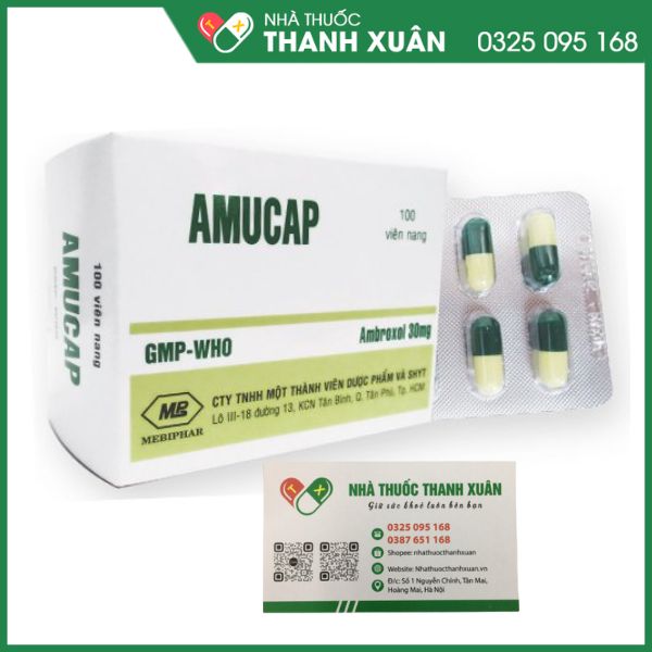 Thuốc Amucap - điều trị các bệnh đường hô hấp cấp và mãn tính