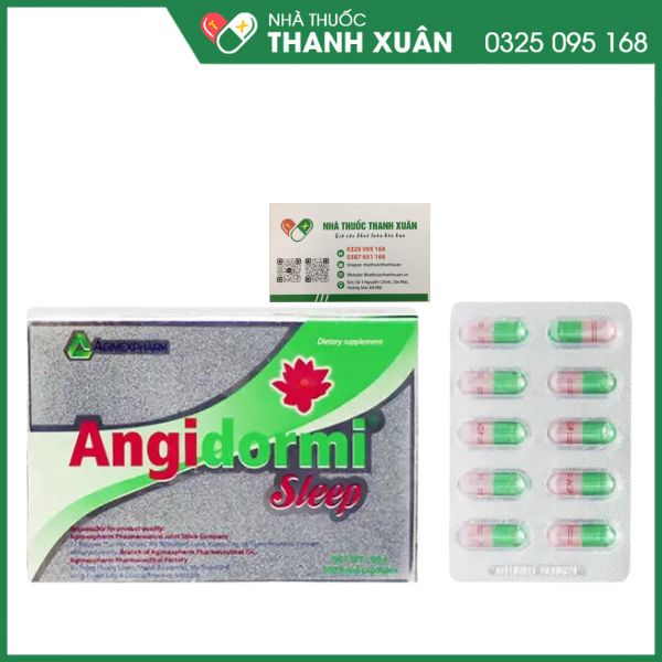 Angidormi trị mất ngủ, tim hồi hộp, di mộng tinh, suy nhược thần kinh