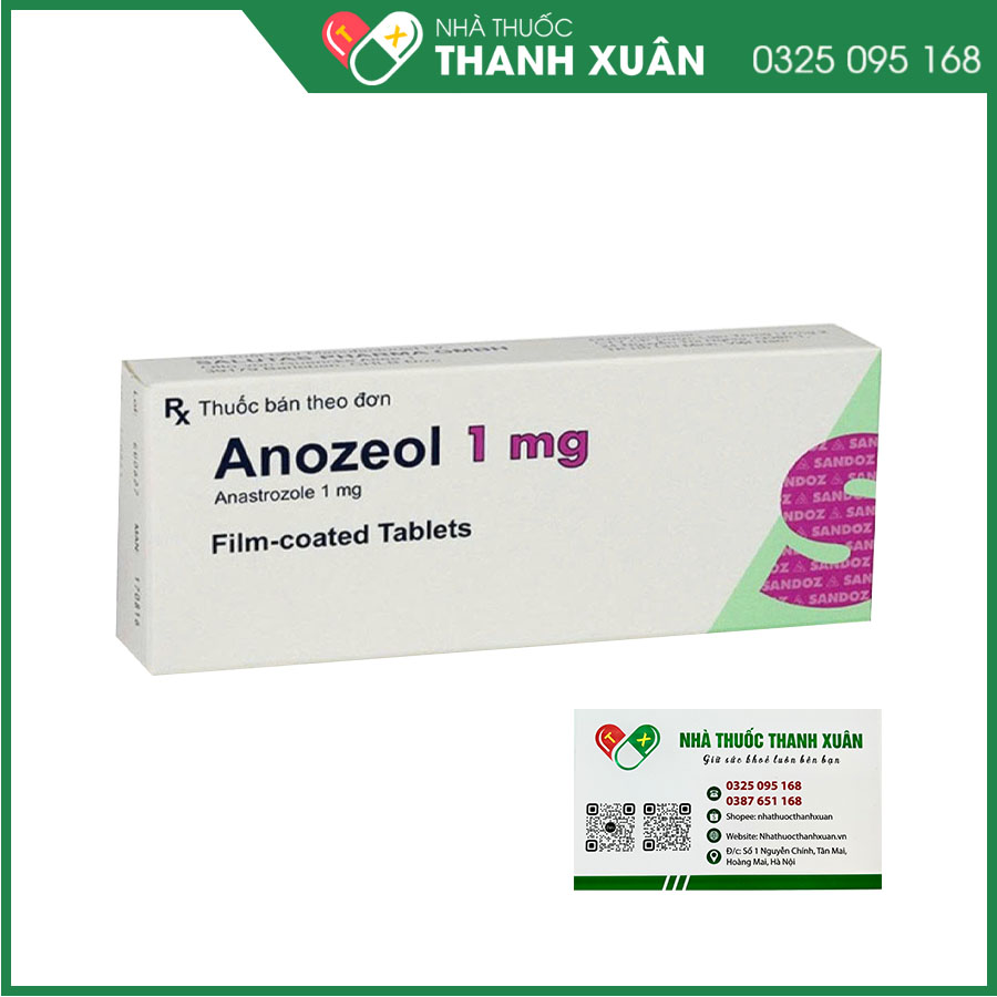 Thuốc Anozeol điều trị ung thư vú tiến triển ở phụ nữ sau mãn kinh