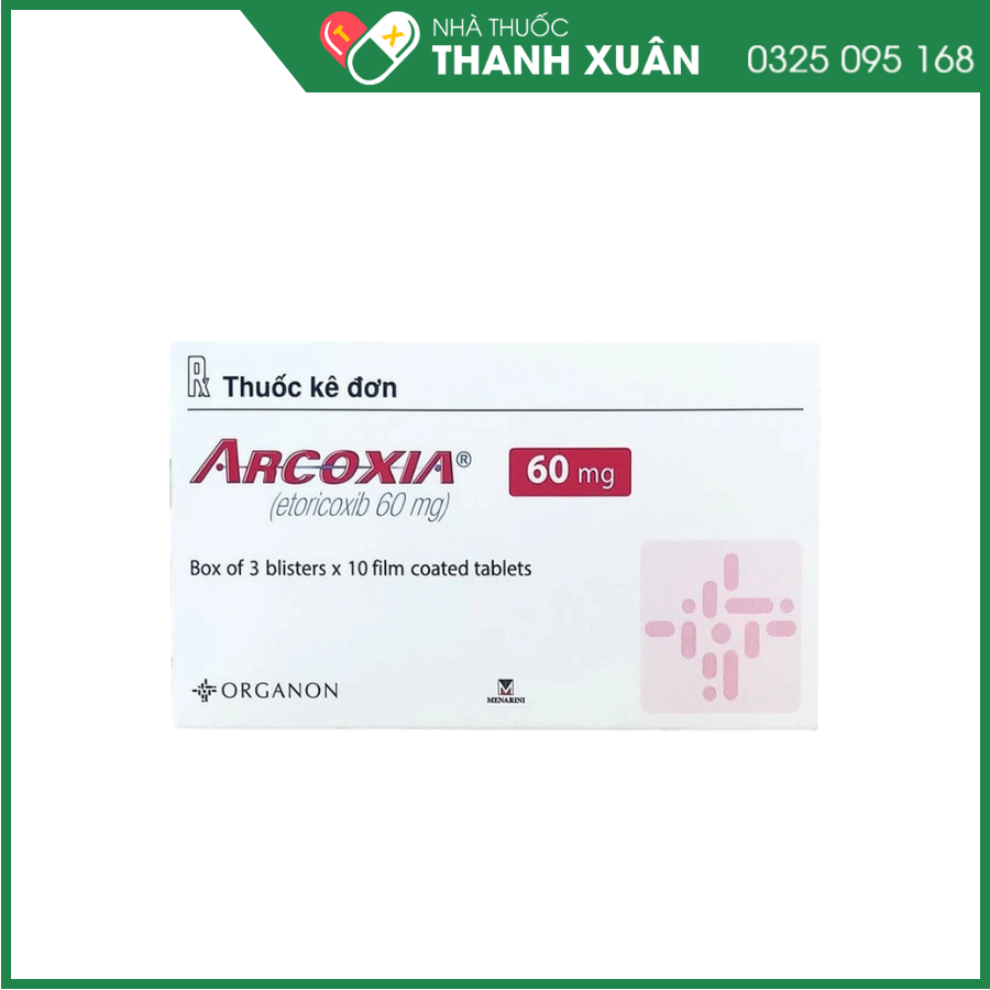 Thuốc Arcoxia kháng viêm, giảm đau