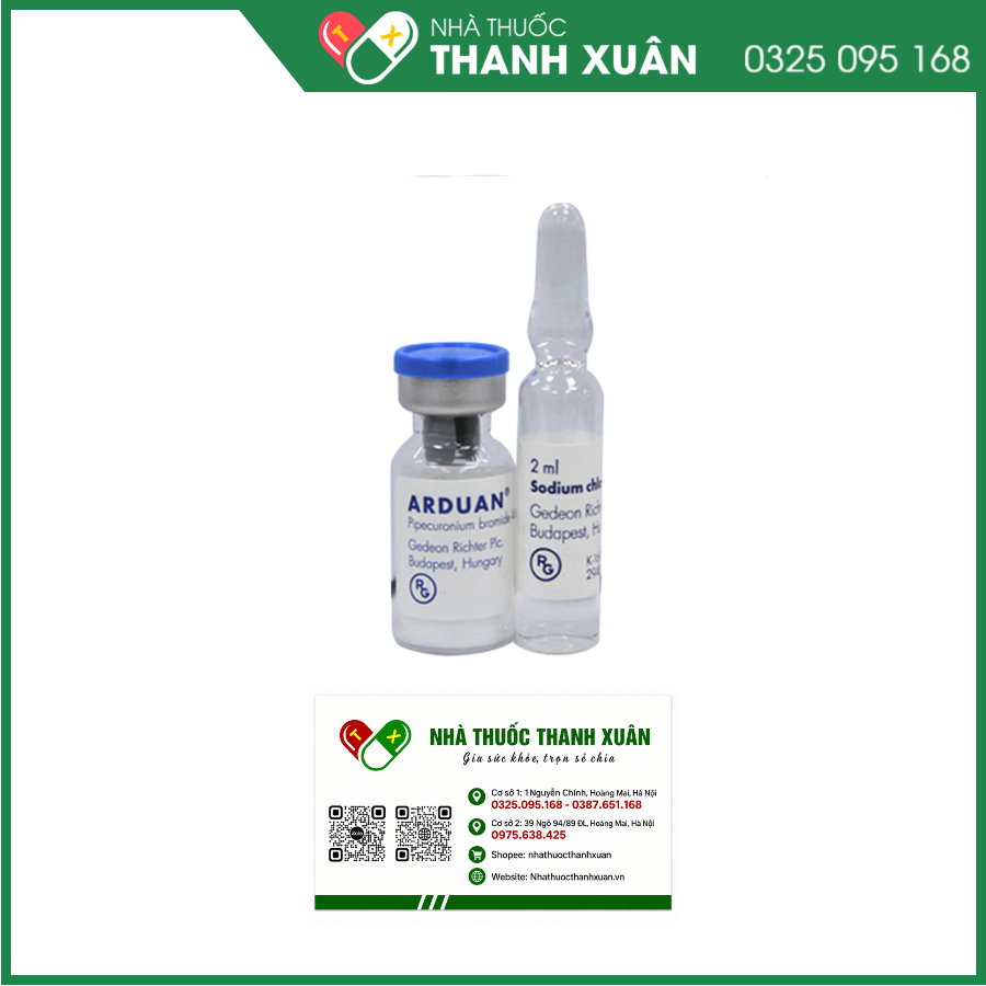 Thuốc tiêm Arduan 4mg gây mê toàn thân