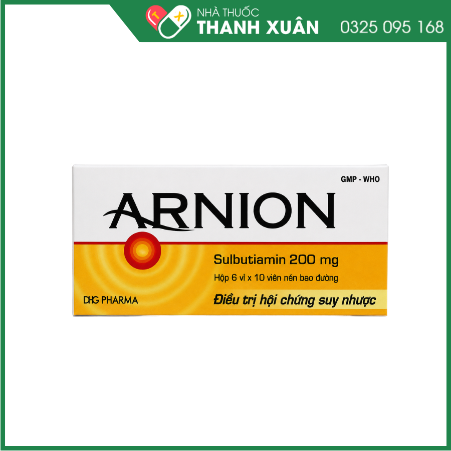 Arnion thuốc điều trị các bệnh do thiếu thiamin