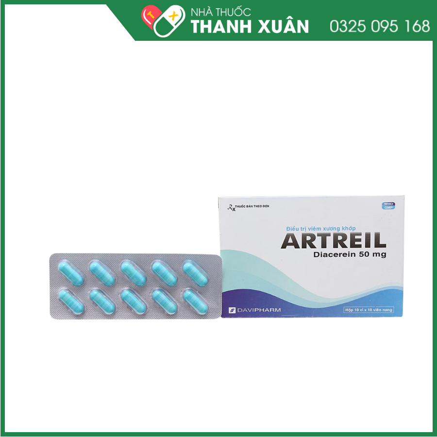 Thuốc Artreil 50mg điều trị viêm xương khớp