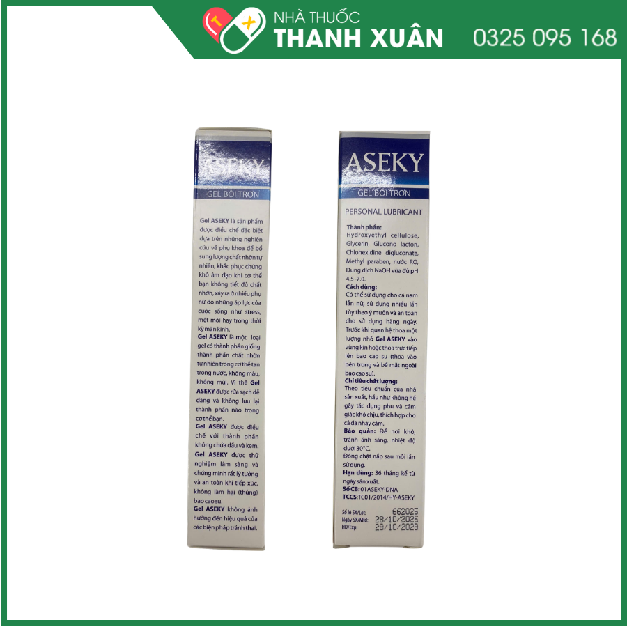 Gel bôi trơn Aseky dùng cho cả nam và nữ