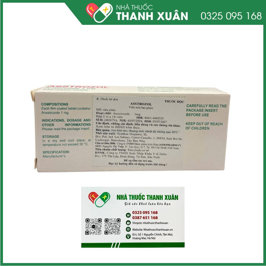 Asstrozol điều trị ung thư vú