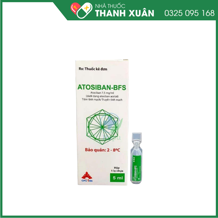 Dung dịch tiêm Atosiban-BFS làm chậm hoặc làm trì hoãn thời gian sinh non sắp xảy ra ở thai phụ