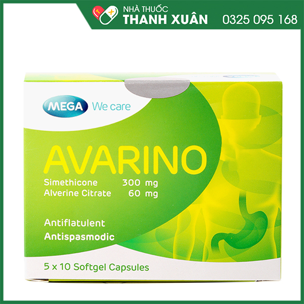 Avarino - giảm đau co thắt tiêu hóa, trị đầy hơi