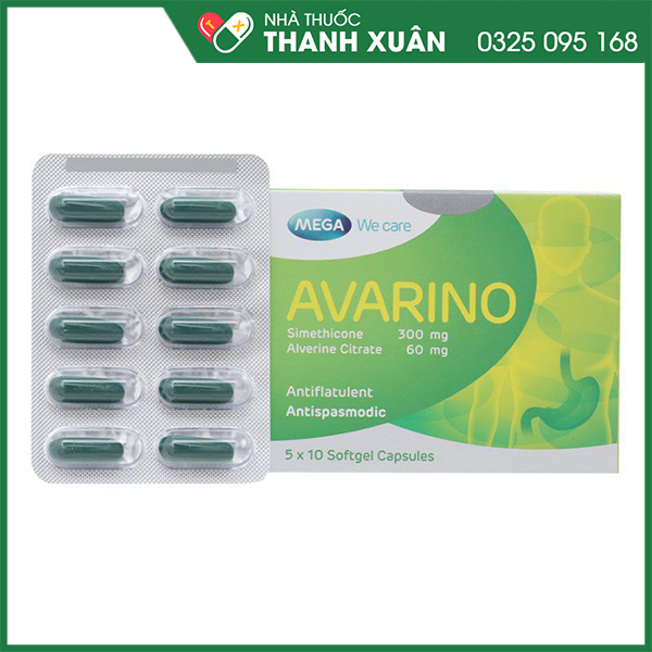 Avarino - giảm đau co thắt tiêu hóa, trị đầy hơi
