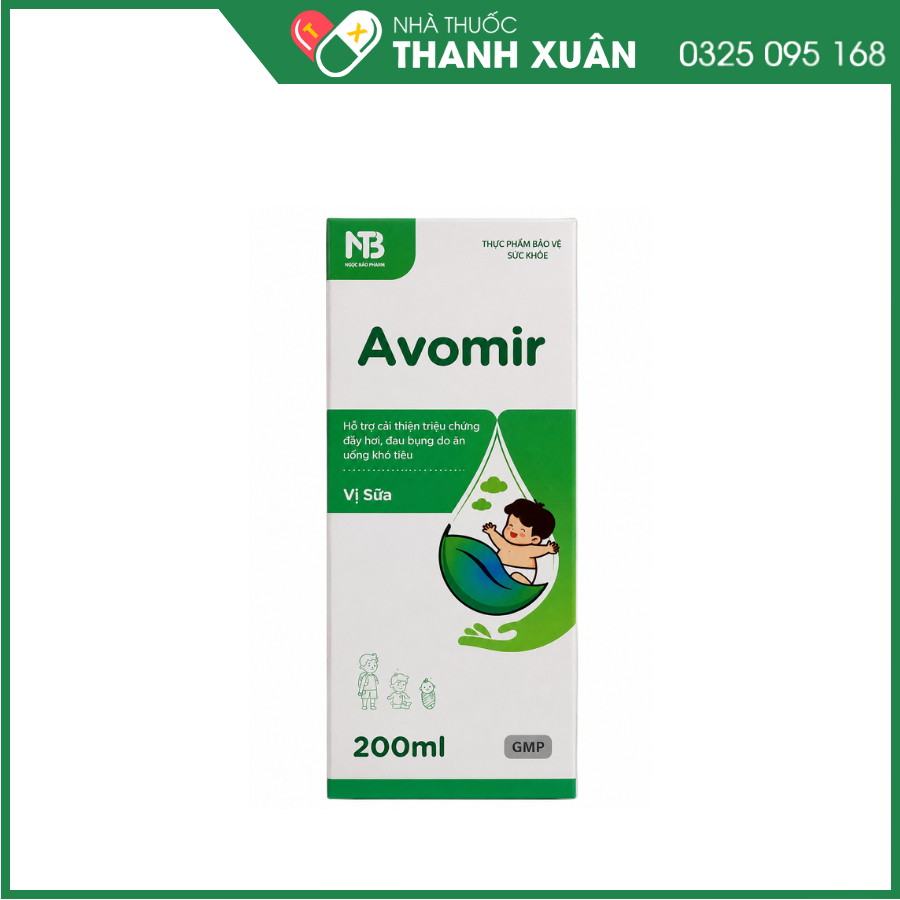 Avomir cải thiện triệu chứng đầy hơi