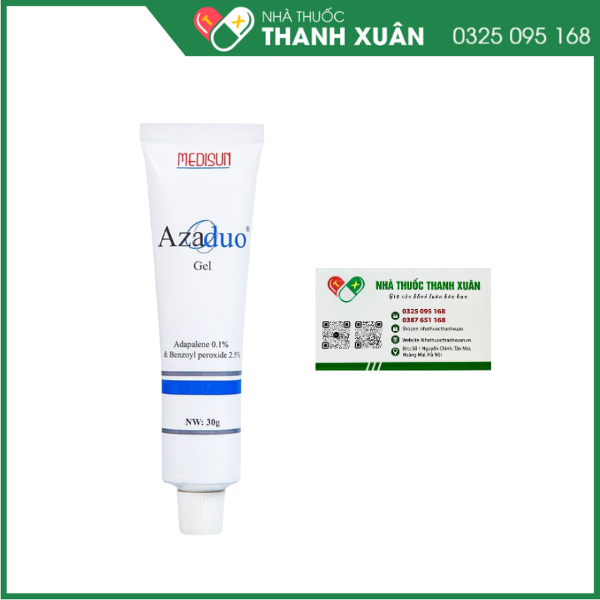 Gel bôi Azaduo điều trị mụn trứng cá từ nhẹ đến vừa