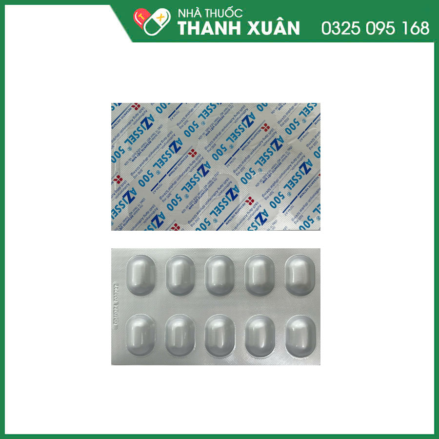 AZISSEL điều trị nhiễm khuẩn đường hô hấp, răng miệng, da&mô, sinh dục ...