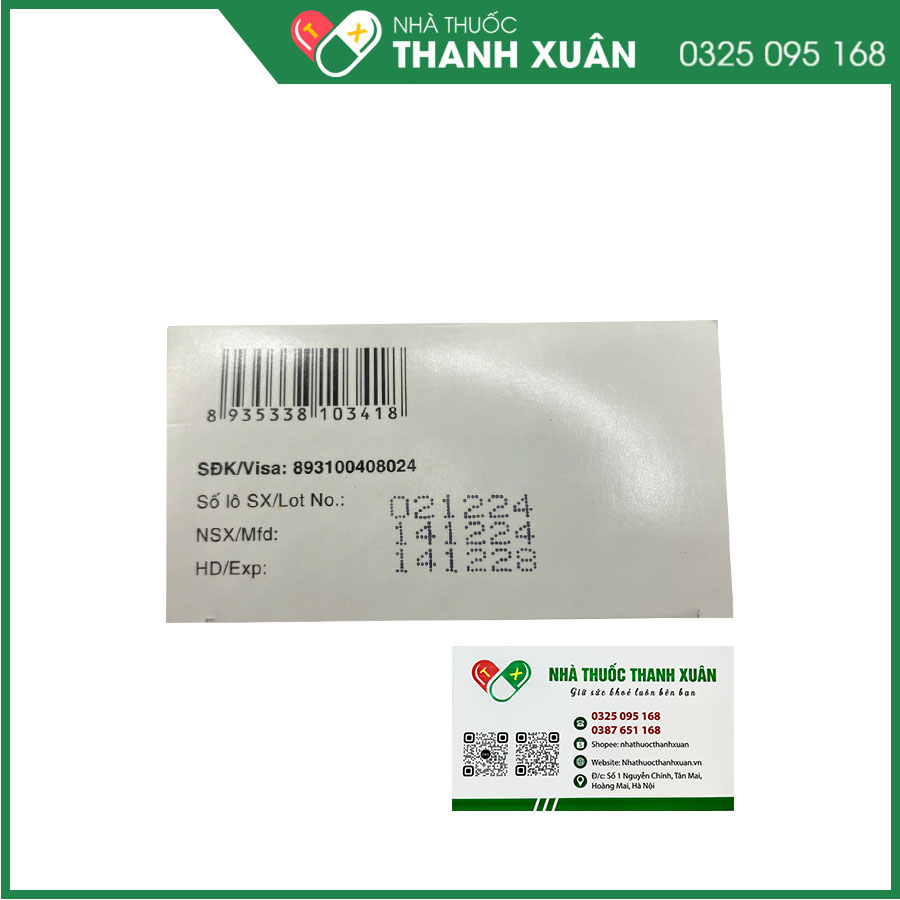 Bixofen 180mg điều trị viêm mũi dị ứng, mẩn ngứa, mày đay