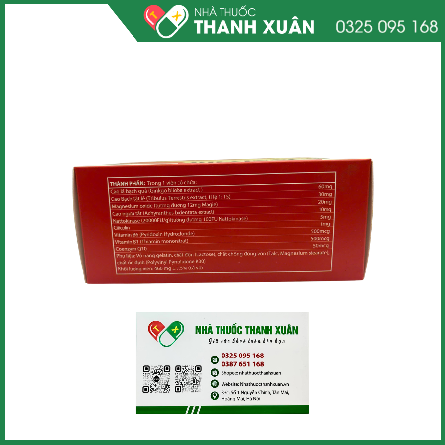 Brainnus hỗ trợ hoạt huyết