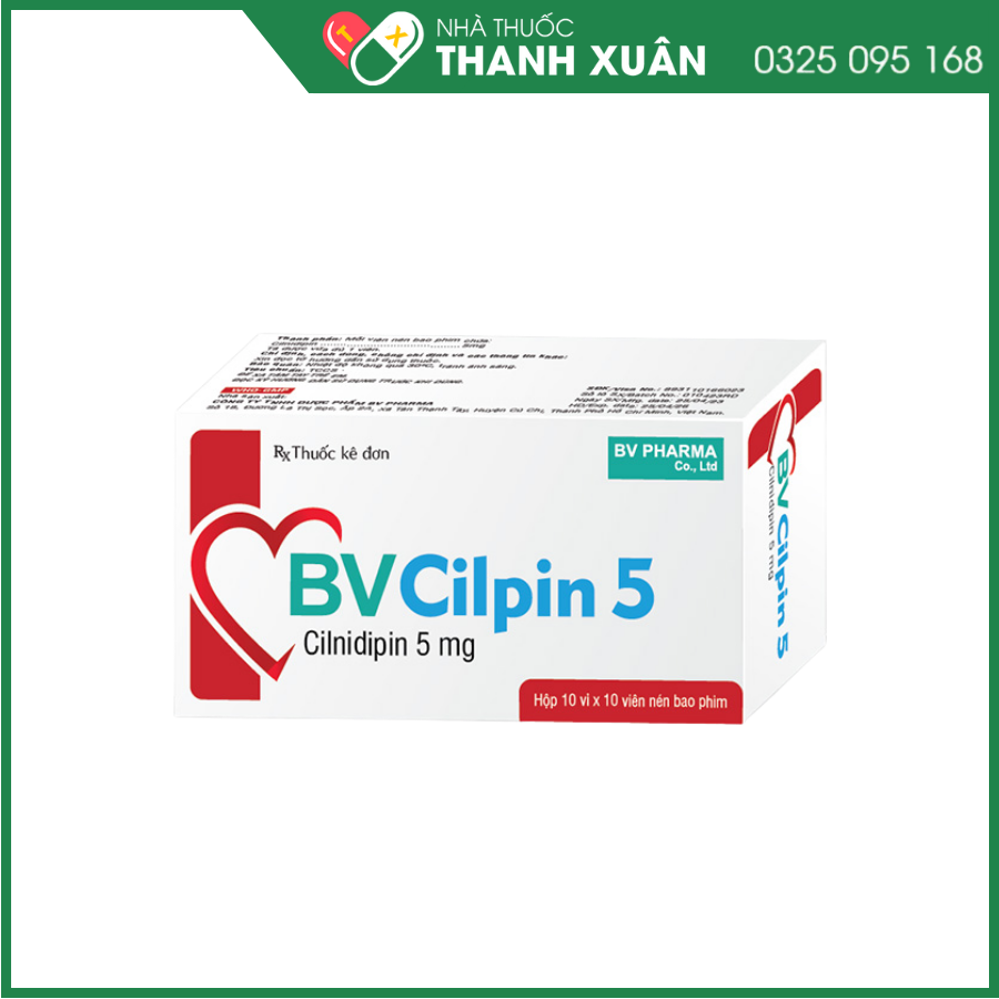 BV Cilpin 5 trị tăng huyết áp