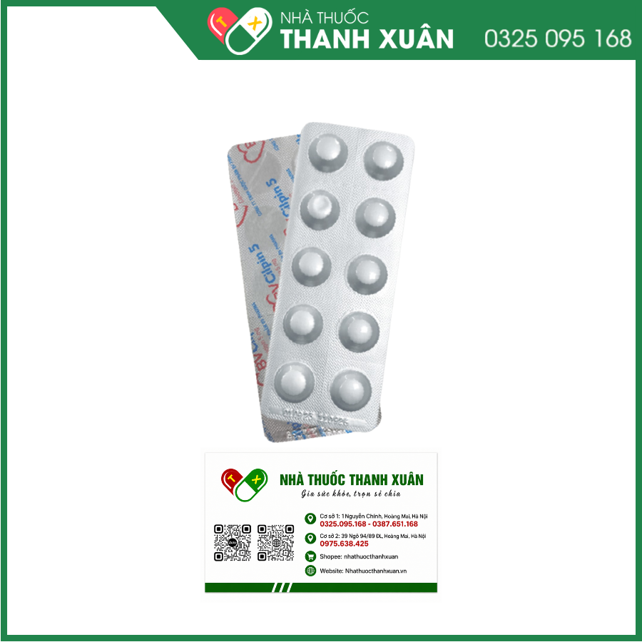 BV Cilpin 5 trị tăng huyết áp