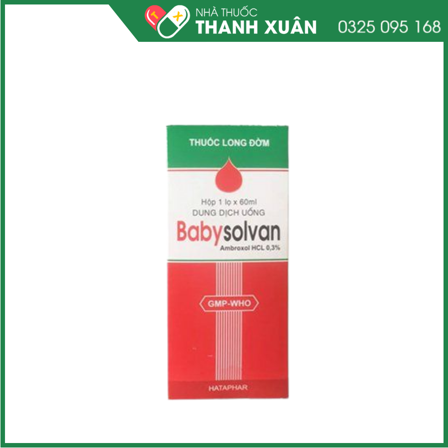 Babysolvan trị các bệnh cấp và mạn tính ở đường hô hấp