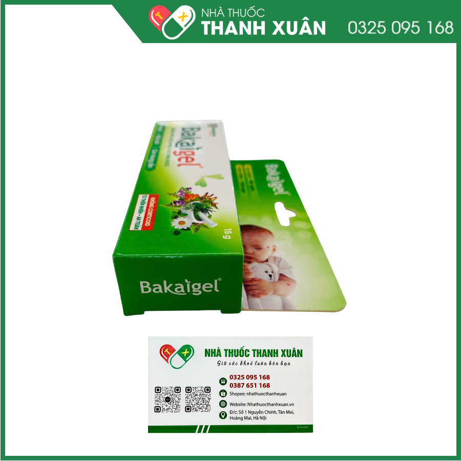 Gel bôi da Bakaigel giảm mẩn ngứa, muỗi đốt, côn trùng cắn