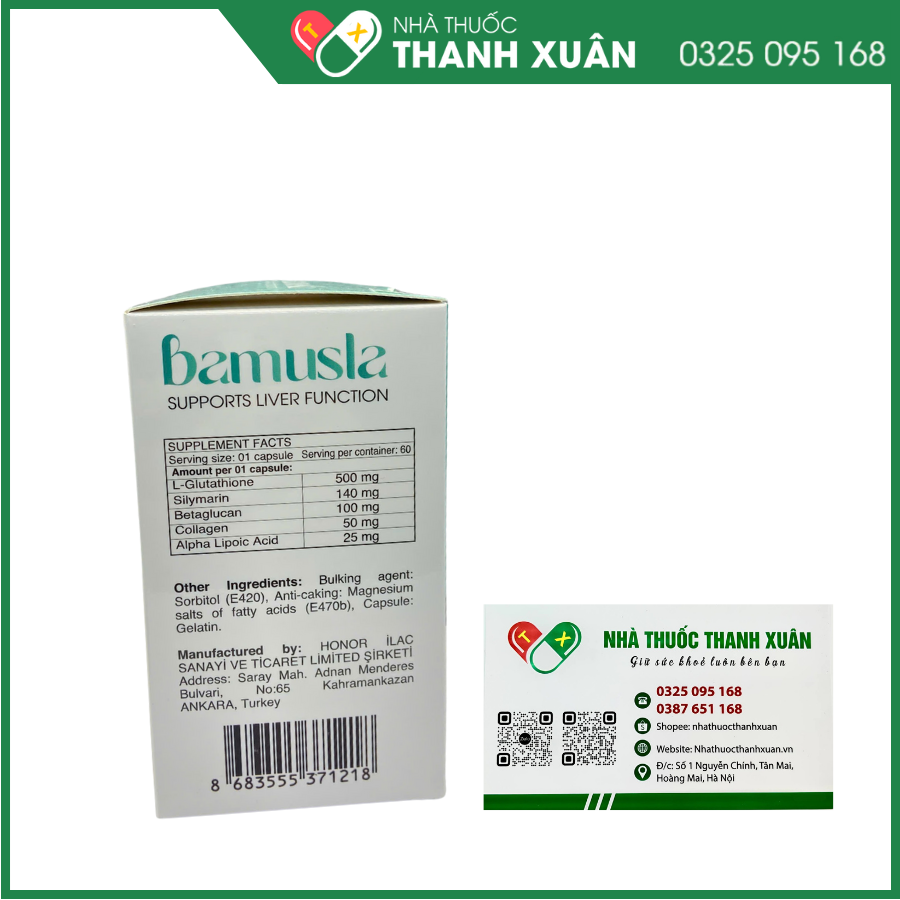 Bamusla - Hỗ trợ chống oxy hoá, giúp giải độc gan