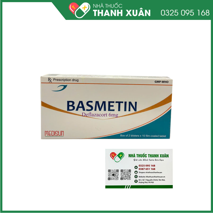 Basmetin thuốc điều trị hen, viêm khớp dạng thấp, Lupus ban đỏ, loét đại tràng, viêm dây thần kinh