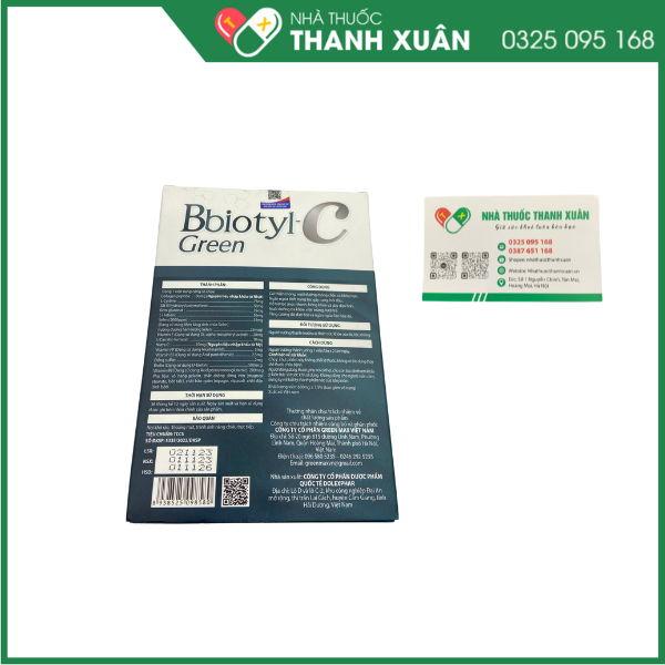 Bbiotyl-C Green - bổ sung dưỡng chất cho tóc, móng và da